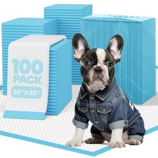 Puppy Pads 100 Count 30"x26", Great Value Potty Pads for Dogs XL, Large Pee P...