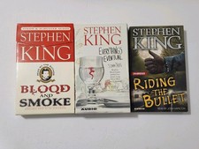 Stephen King Audio Cassette LOT Blood and Smoke, Riding the Bullet, Everything's