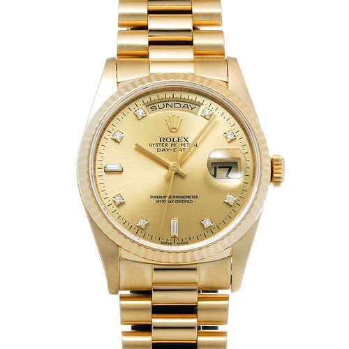 ROLEX Day-Date 18238A Champagne/diamond WATCH 726755