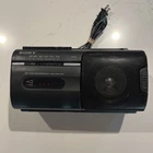 SONY CFM-10 Portable Mini Boombox AM/FM Stereo Cassette Tape Player Tested Works