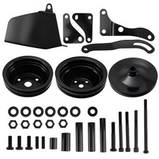 Lwp Steel Power Steering Long Water Pump Pulley Kit For Complete Chevy 58-1986 Lwp Steel Power Steering Long Water Pump Pulley Kit For Complete Chevy 58-1986