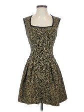 Eight Sixty Women Gold Cocktail Dress S