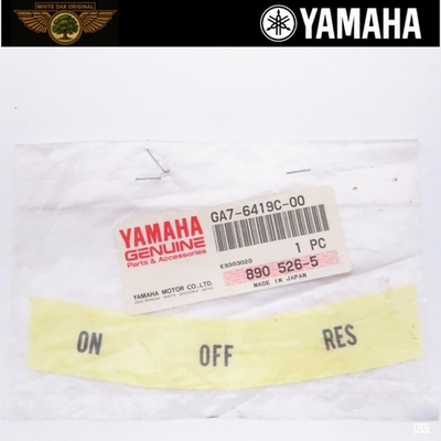 #ad 1993 1996 YAMAHA WAVE BLASTER FUEL ON OFF RESERVE DECAL STICKER GA7 6419C $23.00