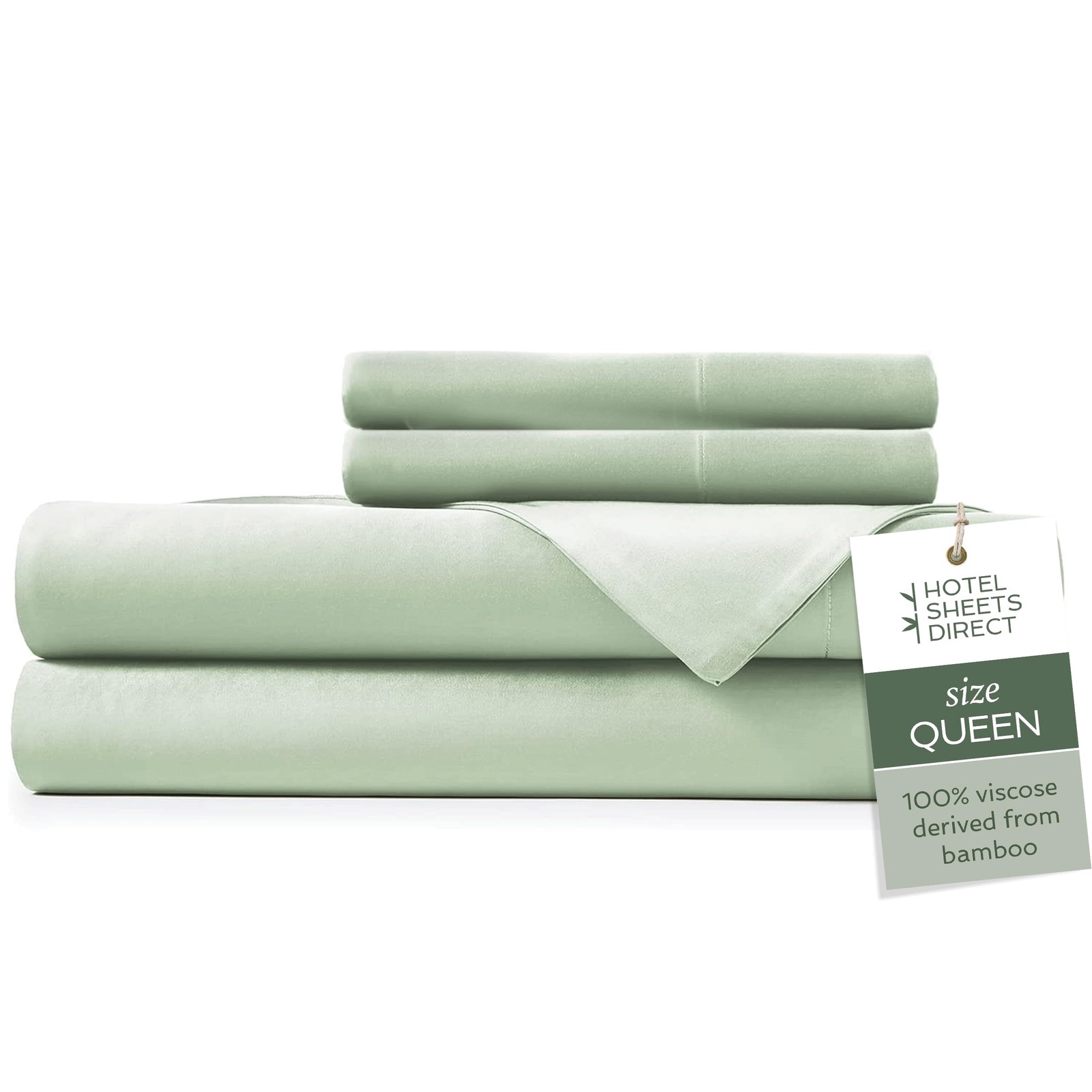 4-Piece Queen Size Bamboo Viscose Bed Sheet Set