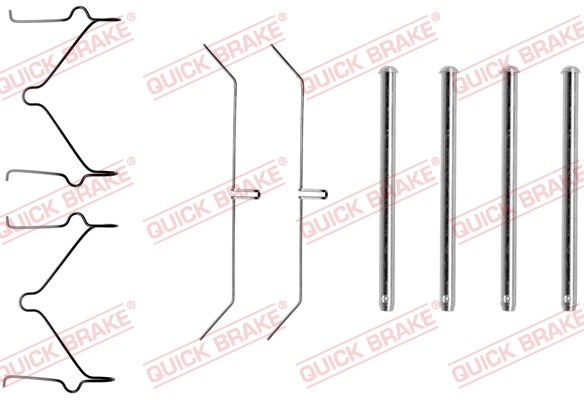 1X Quick Brake 109-1129 ZubehöRsatz Scheibenbremsbelag FüR VW Toyota-image