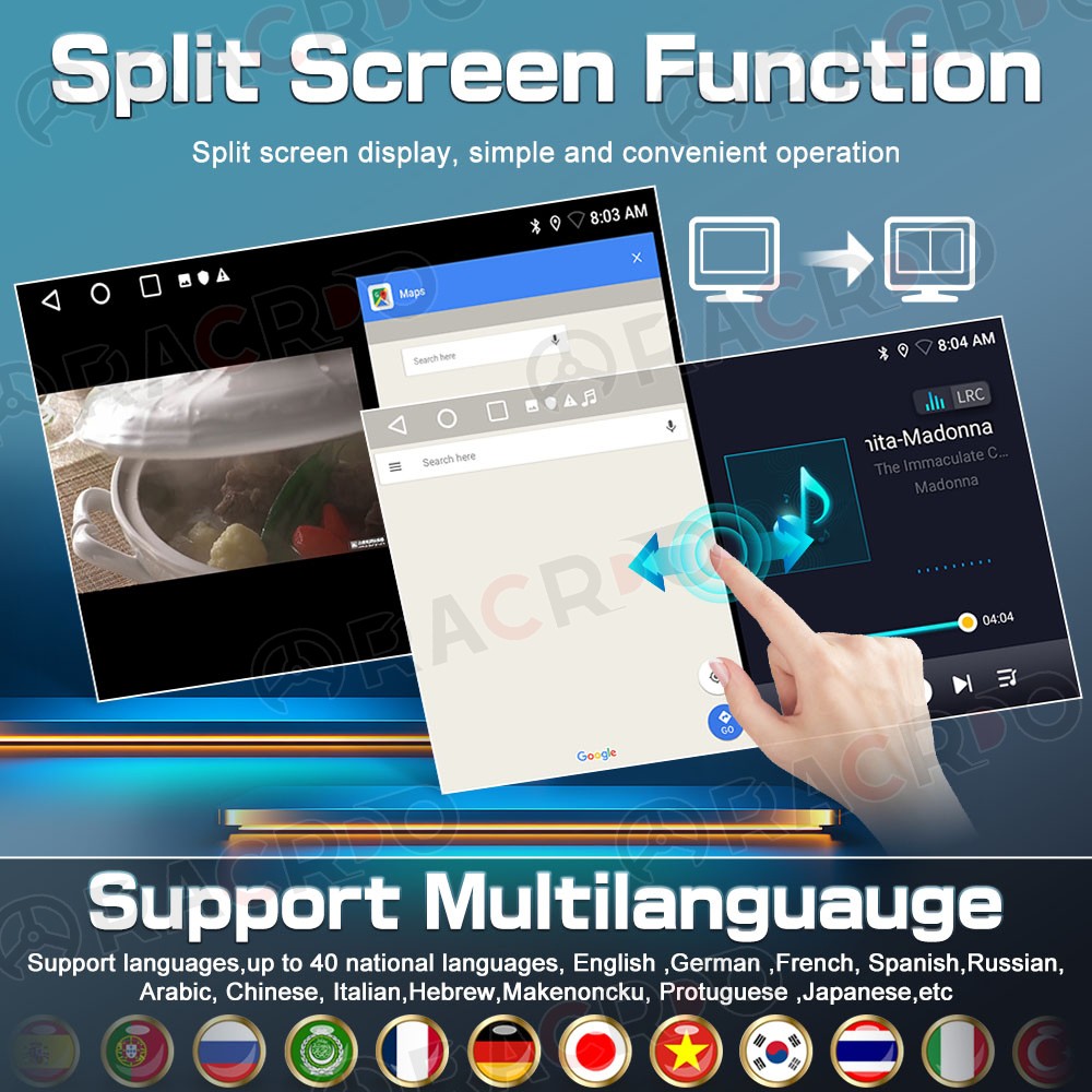 Android 15.0 For Jeep Wrangler JL Gladiator 2018 2019-2022 Carplay Car Radio GPS thumbnail 11