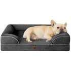 Easy-Clean Orthopedic Dog Bed with Bolster Sides