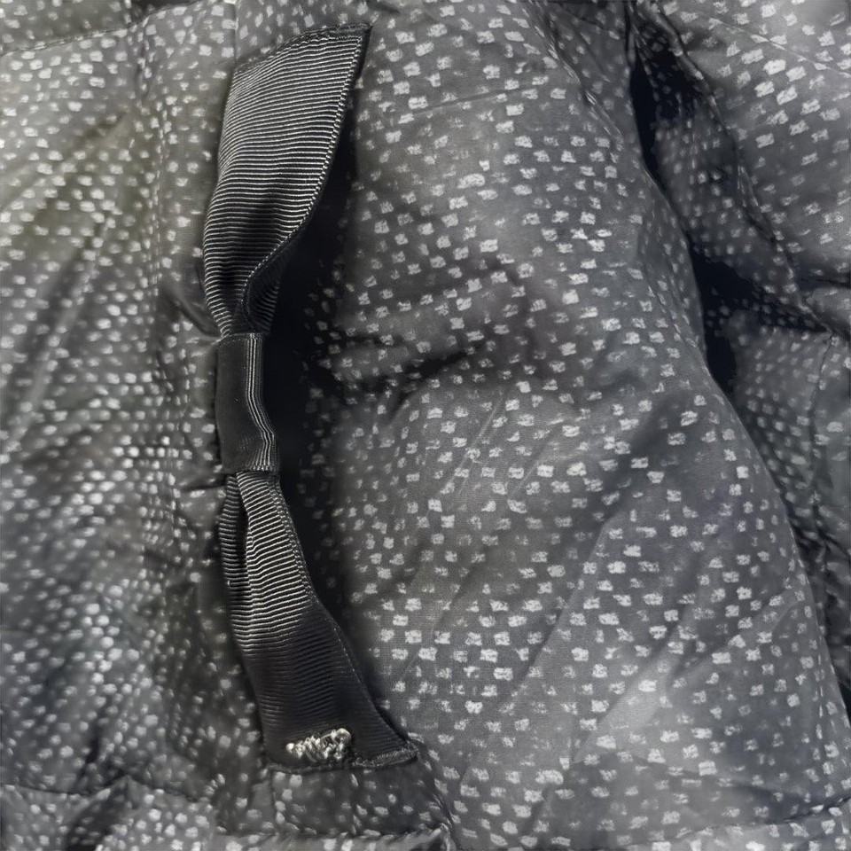 Mezzo Piano Mezzo Piano Down 90 Coat Black and White Dot Pattern 150cm ...