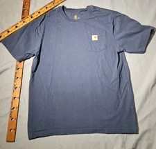 Carhartt Shirt Mens Medium Regular Fit Pocket Logo Tee Work Wear Casual 