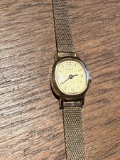 Timex Q Ladies' Vintage Gold Tone Quartz Wristwatch