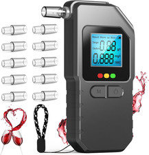Breathalyzer, Professional Portable BAC Tester, Compact Handheld Personal Breath