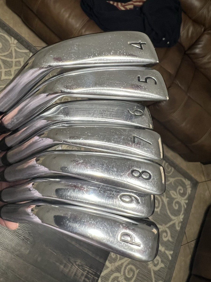 Used Titleist 718 AP3 Irons 4-PW AMT Black S300 Stiff Steel