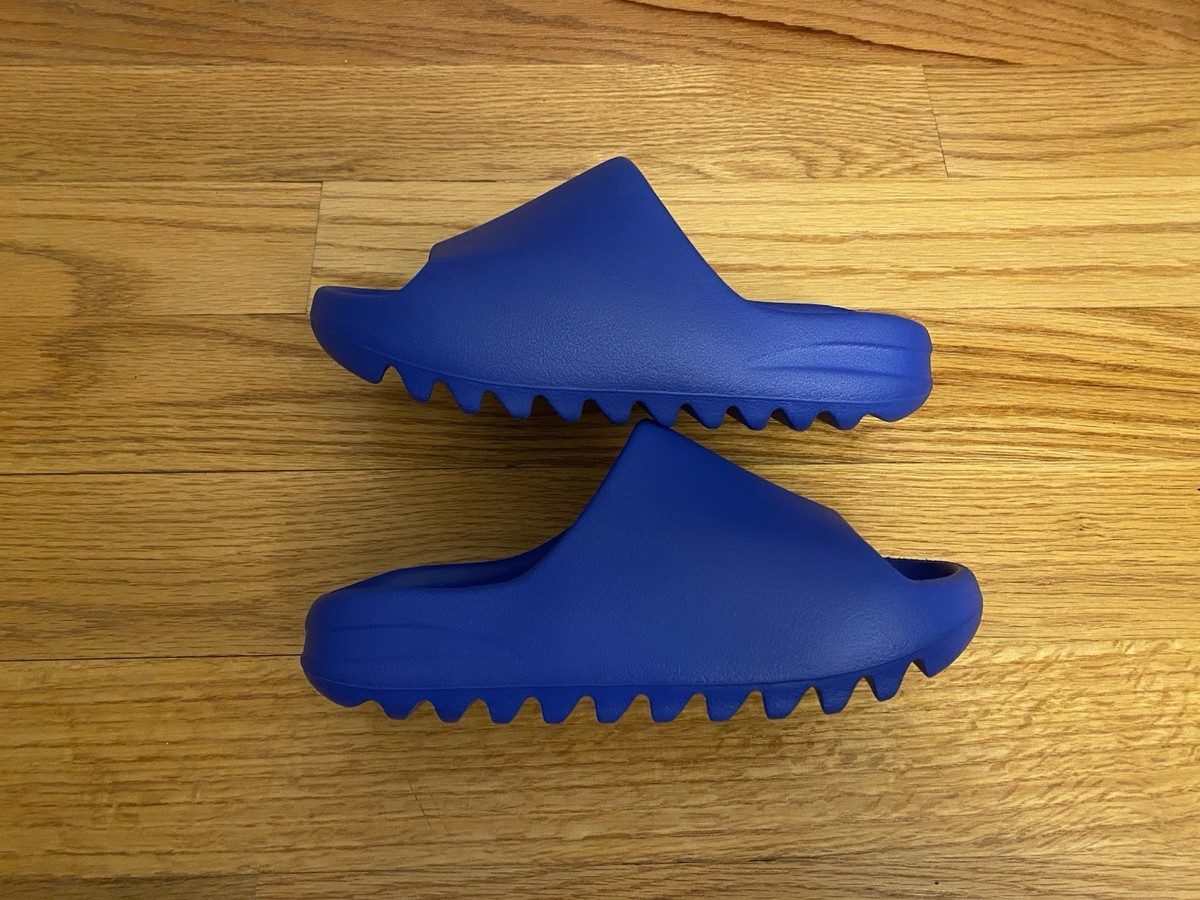 MISMATCHED Adidas Yeezy Slide Azure Blue ID4133 Men's Sizes 4 / 5