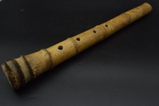 Japanese antique Vintage Shakuhachi Flute Instrument length 56.0cm Bamboo Japan