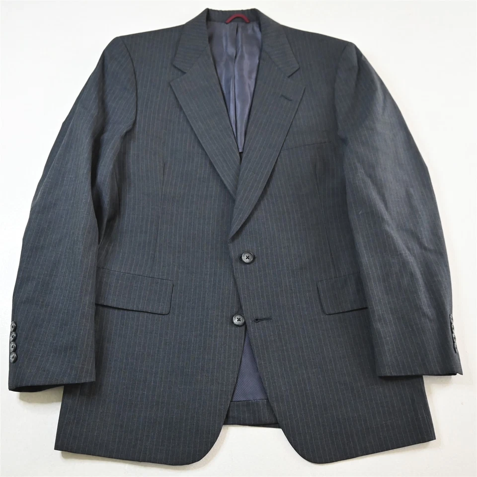 De Colección Hecho en EE. UU. HSM 38S 32x32 Azul Rayas Viraclo Hombres Chaqueta Pantalones Traje Foto 2 de 4