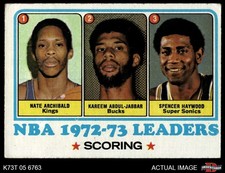 1973 Topps #153 Nate Archibald NBA Scoring Leaders 2 - GOOD