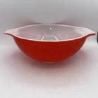 Vintage  1950s PYREX Red Friendship Cinderella 4-QT Mixing Bowl #444