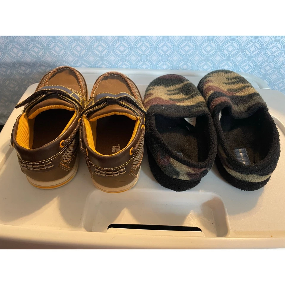 Smart Fit & Falls Creek zapatos informales marrón/bronceado y zapatillas sin cordones camuflaje niños 10 Foto 2 de 4