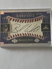 2003 Brandon Webb Autographed 10/25 Diamondbacks