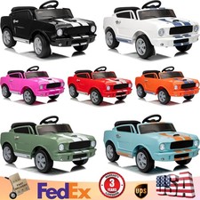 Licensed Shelby Electric Car for Kids Battery Powered Ride on Toy for Toddlers