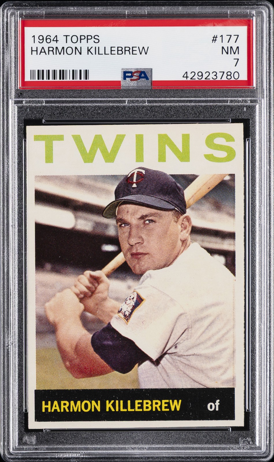 1964 TOPPS #177 HARMON KILLEBREW PSA 7