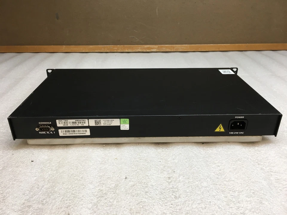 Dell PowerConnect 2848 48-Port Ethernet Network Switch w/ Rack Ears - Image 4 of 4