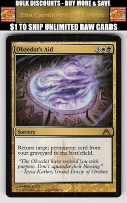 Magic_the_gathering Dragon's Maze #89 Obzedat's Aid