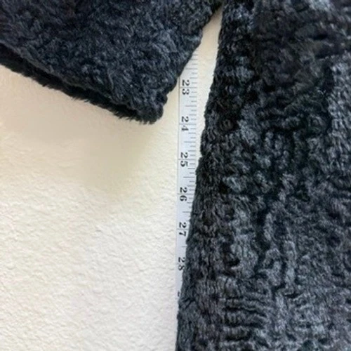 VTG Black Persian Curly Lamb Fur Coat Jacket Womens M Union 60s Statement Chic - Image 4 of 4