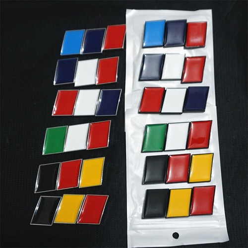 1x Matte Black Italy Flag Metal Emblem Sticker Badge Decal Sports Turbo Edition - Picture 8 of 11