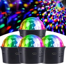 LED Disco Lights, 7 RGB Colors Disco Ball Sound Control Party Light...