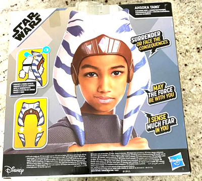 New Hasbro Star Wars Ahsoka Tano Mask Voice Sound Effects Electronic Costume