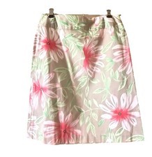 Talbots Women s Floral A-Line Skirt Tropical Hawaiian Size 2