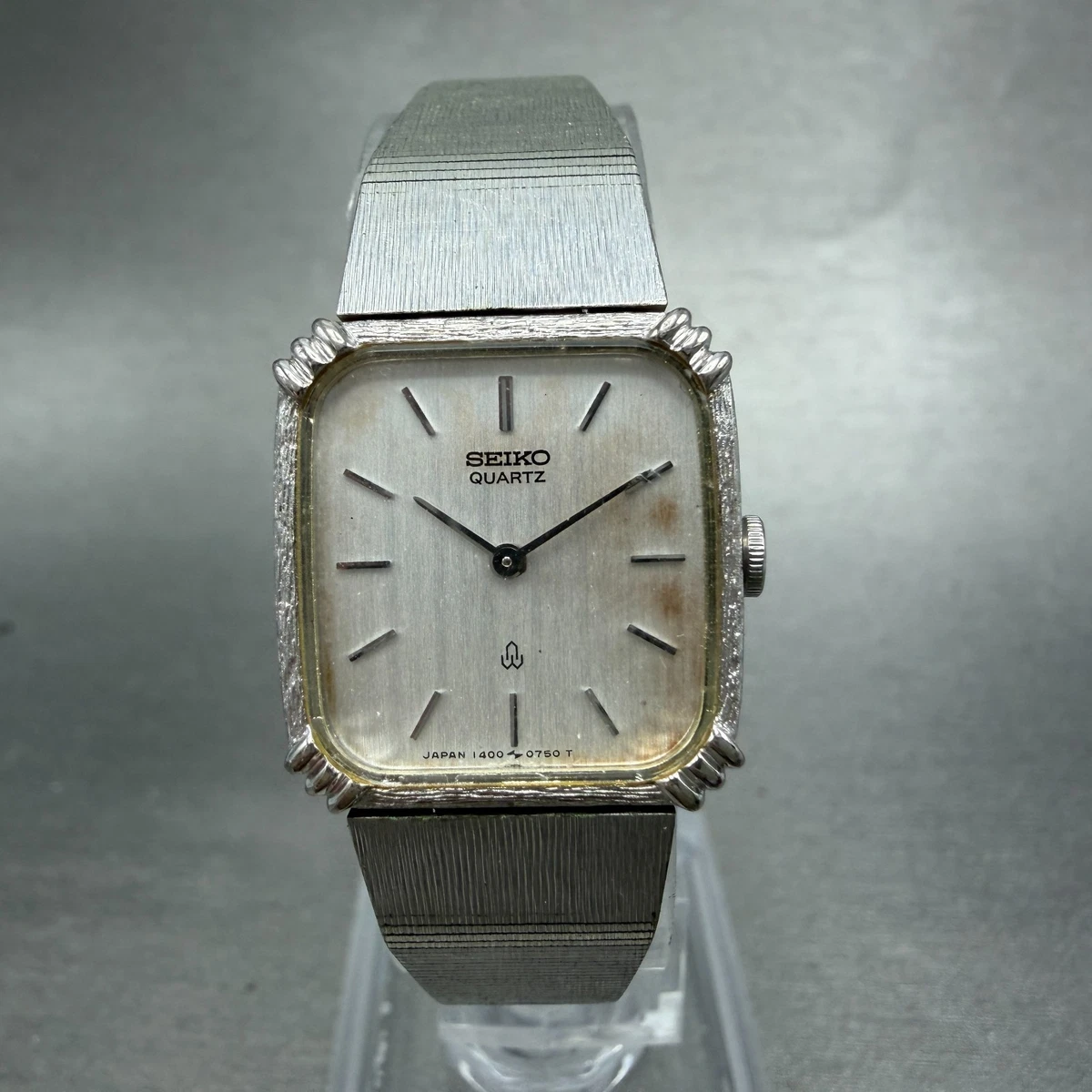 Seiko Watch Women 20mm Silver Dial Silver Tone Square 1400-5480