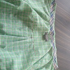 Saddleberk Mens Green White Black Plaid Cotto...