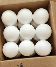 box of 18 3 7/8 inch Foam Balls, White Smooth Craft Foam Decoration Holiday