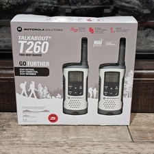 Motorola Talkabout T260 Two-Way Radio / Walkie Talkies Rechargeable 2-PACK