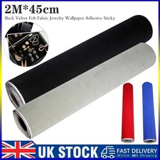 2 Metres Roll Self Adhesive Felt Sticky Back Velvet Fabric Jewelry Wall Sticker