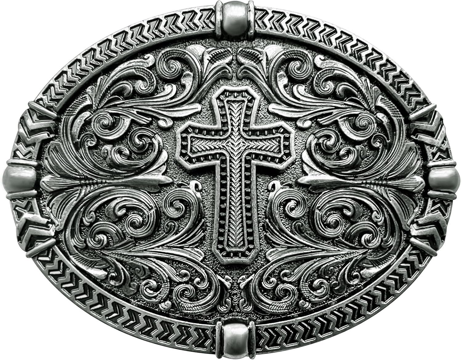 Religious Cross Western Belt Buckles for Men Cowboy Belt Buckle Cowgirl Faith Be
