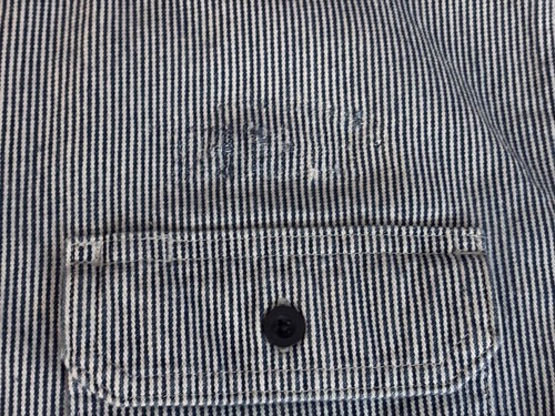 Carhartt Pinstripe Half Zip Logger Heritage Work Wear Men L Canvas Heavyweight - Picture 3 of 8