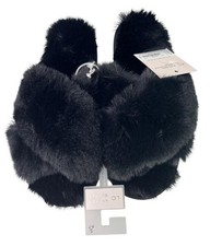 LC Lauren Conrad Woman's Slippers Size S 6-7  Black NEW WITH TAGS