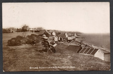 Postcard Frinton on Sea nr Clacton Essex of Greensward and Beach posted 1913 RP