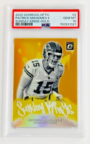 2025 Donruss Optic Patrick Mahomes II Gold (PSA 10)