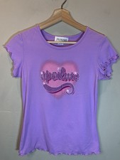 Rare Vintage 90’s Spoil Me Glitter Sparkle Baby Doll USA-Made Shirt Brat Y2K