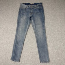 Levis 711 Skinny Jeans Womens 27 Medium Wash Low Rise Stretch Denim Blue