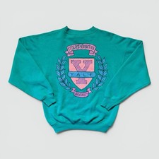 vintage 90s Yale crewneck Sweatshirt - Large Made In USA Ivy League 2-sided