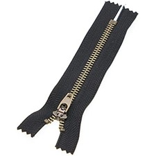 4 Metal Zipper for Jeans Antique Brass Y-Teeth Zipper 6 inch Close En