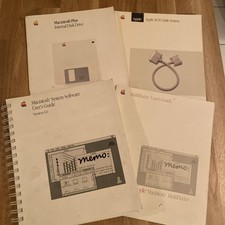 Apple Macintosh System Software Benutzerhandbuch und andere Vintage Apple Bücher