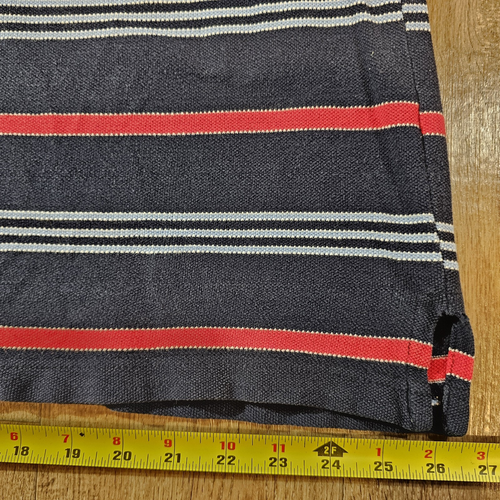 Bugleboy Mens Sz XL Blue Striped Short Sleeve Polo - Picture 4 of 10