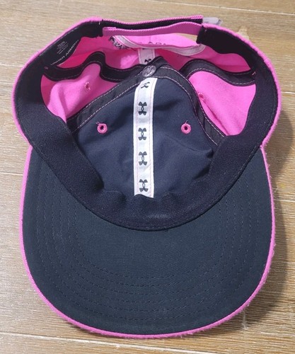 Under Armour Mütze Cap Jugend rosa verstellbar schwarzes Symbol mit silbernen Punkten - Bild 4 von 5