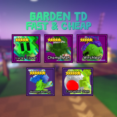   Garden Tower Defense Units | GTD 5 & 6 Star Units Quick Delivery